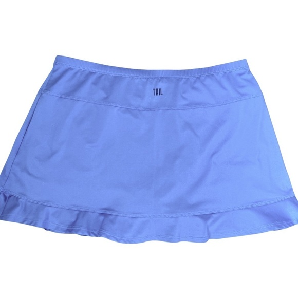 Tail Cornflower Blue Flounce Skort - M cornflower blue , polyester spandex - Picture 4 of 6